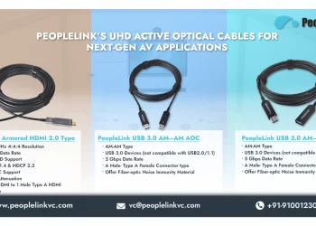 PeopleLink’s UHD Active Optical Cables For Next-gen AV Applications